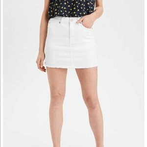 White jean skirt!